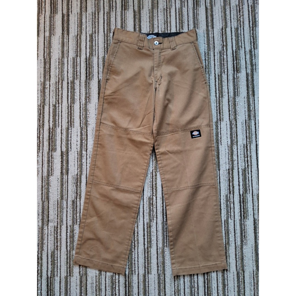 Dickies Skateboarding Double Knee Flex Work Pants Brown 28x30 WJ03757